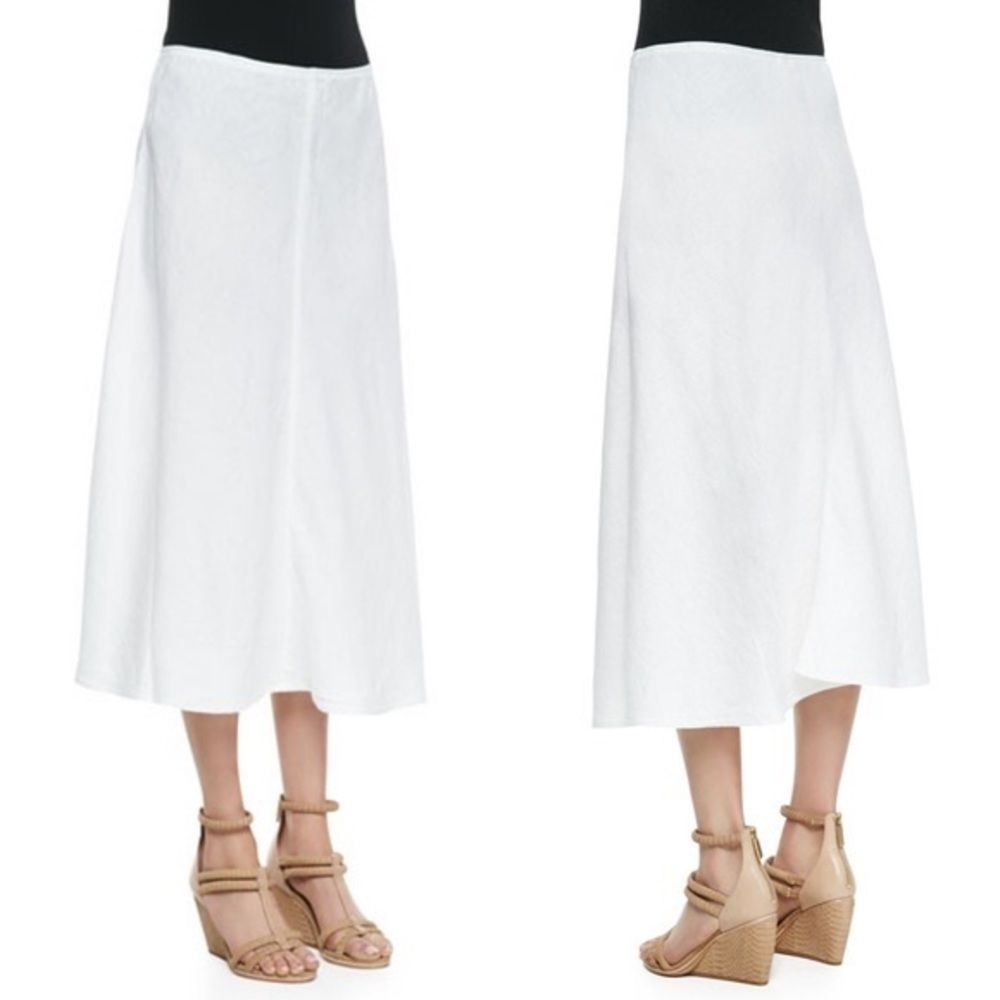 Eileen Fisher plus size linen white skirt NWT